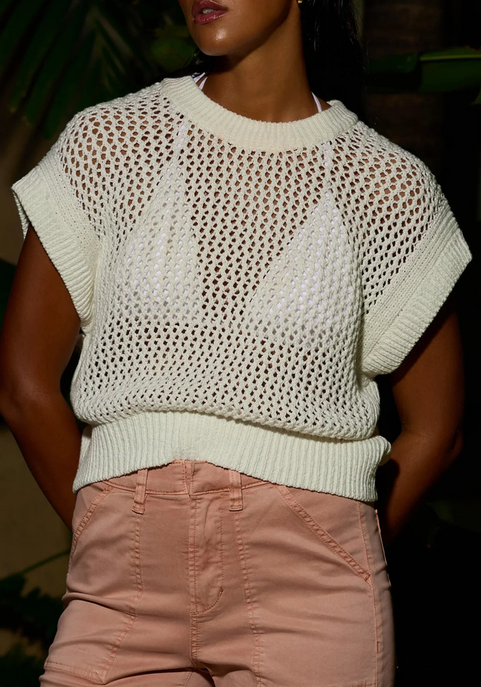 QUINCE SHORT SLEEVE SWEATER by DEAR JOHN
