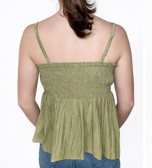 "CAST MY CARES" TOP