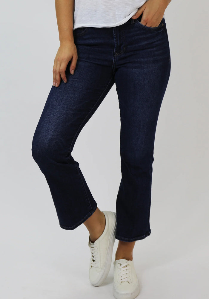 JEANNE HIGH RISE CROPPED FLARE