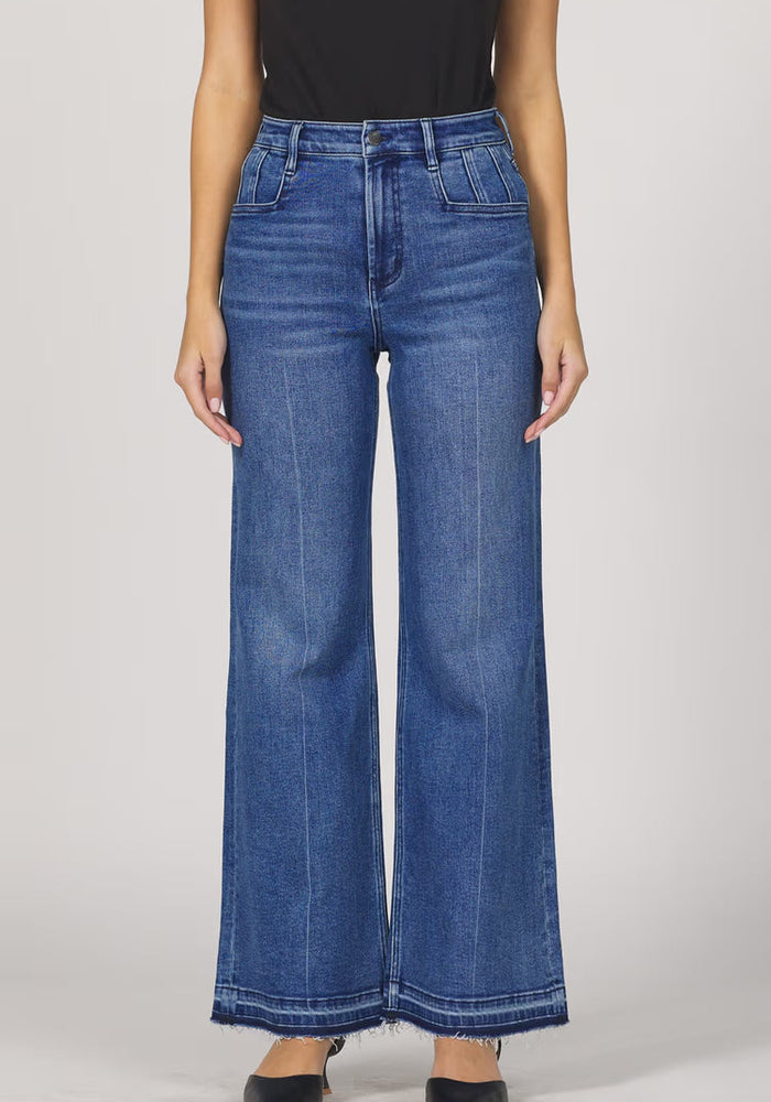 HOLLY DENIM WIDE LEG JEANS by Dear John