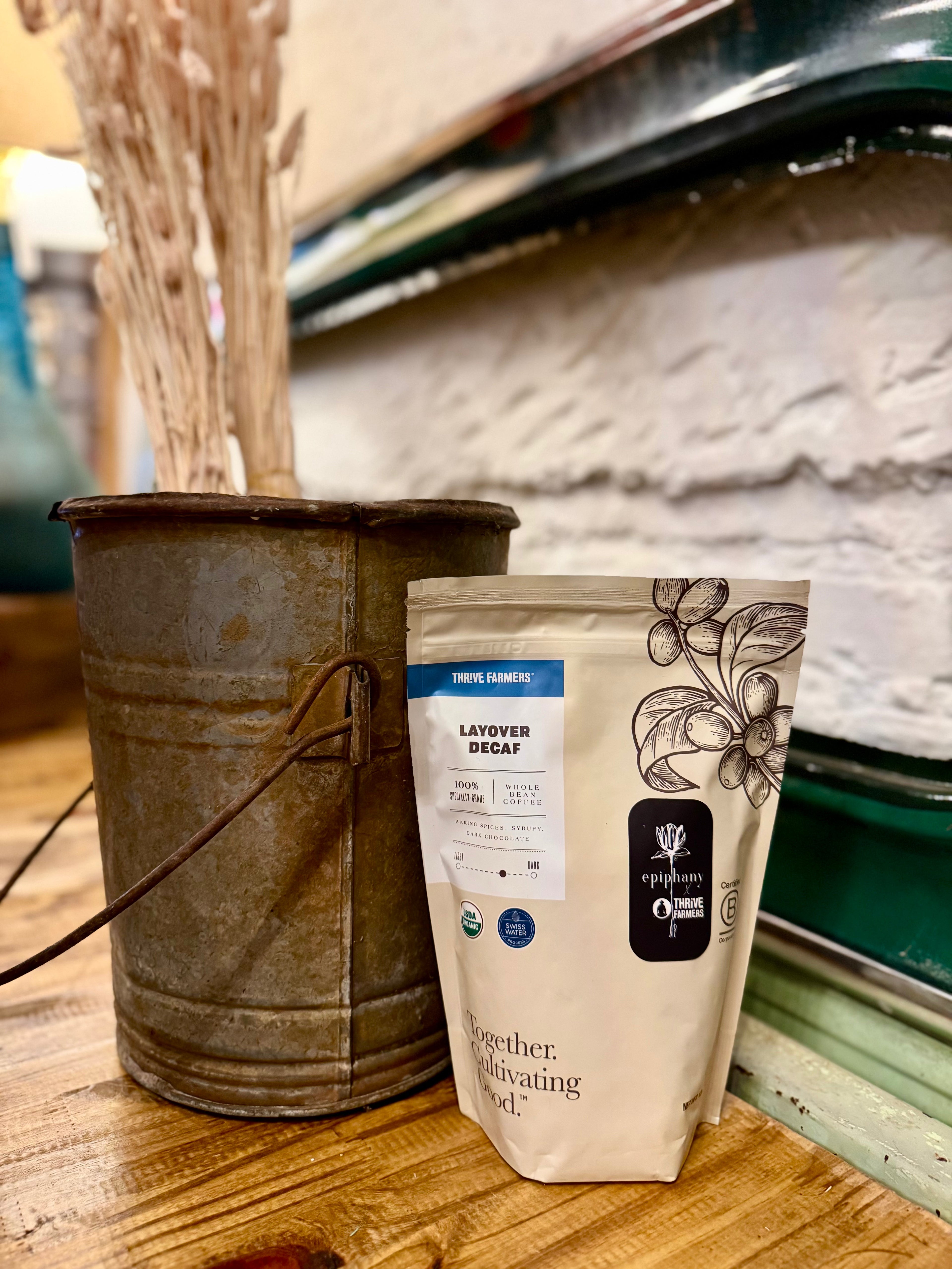 THRIVE LAYOVER WHOLE BEAN DECAF COFFEE