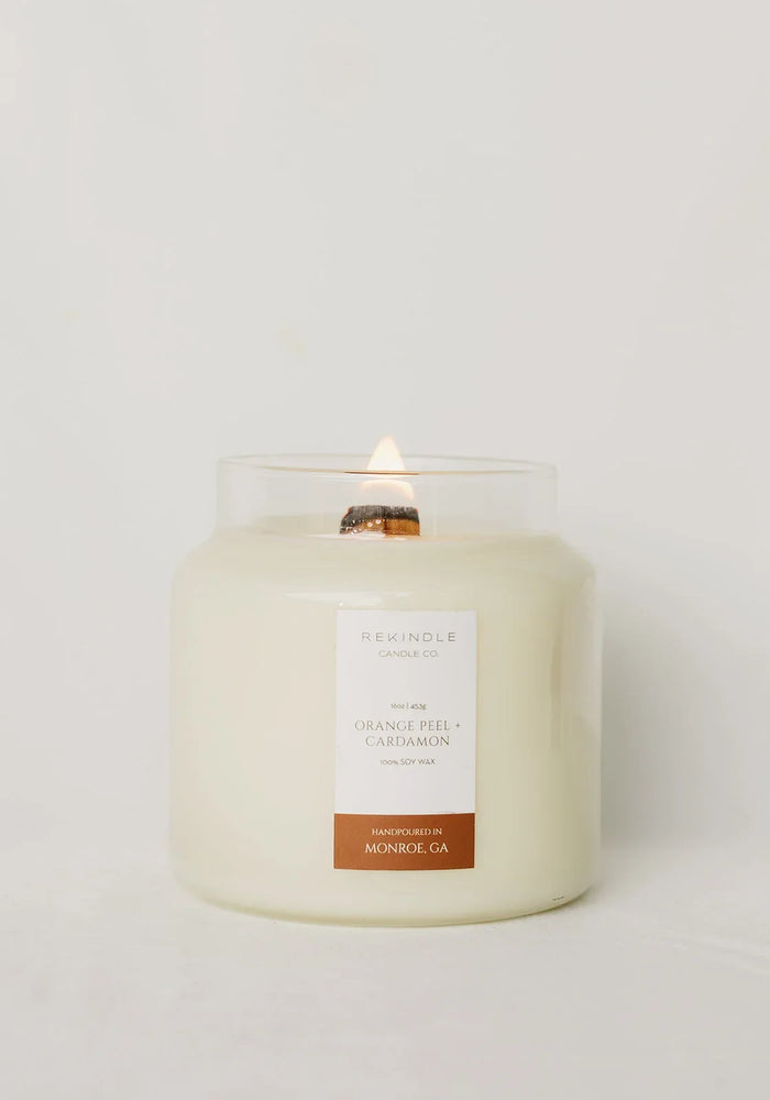 REKINDLE CANDLE CO 16 OZ APOTHECARY JAR CANDLE