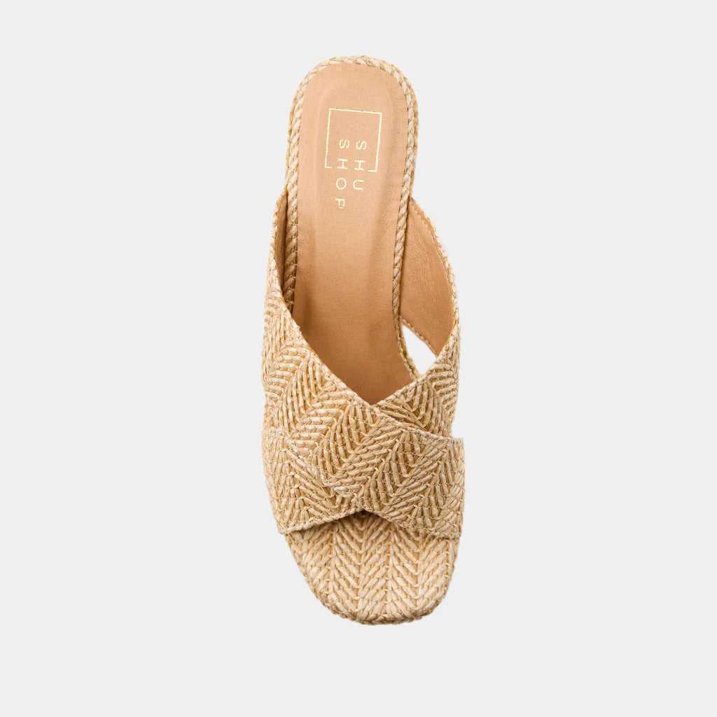 LUDOVICA CRISS CROSS WEDGE SANDAL