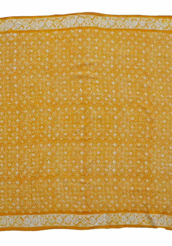 LARGE MUSTARD FALL AUTUMN BATIK BANDANA