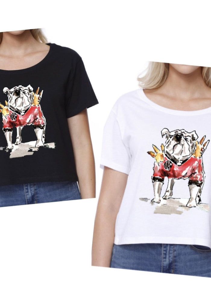 SAVAGE BULLDOG SHORT SLEEVE T-SHIRT by LEAH LATURELL ART
