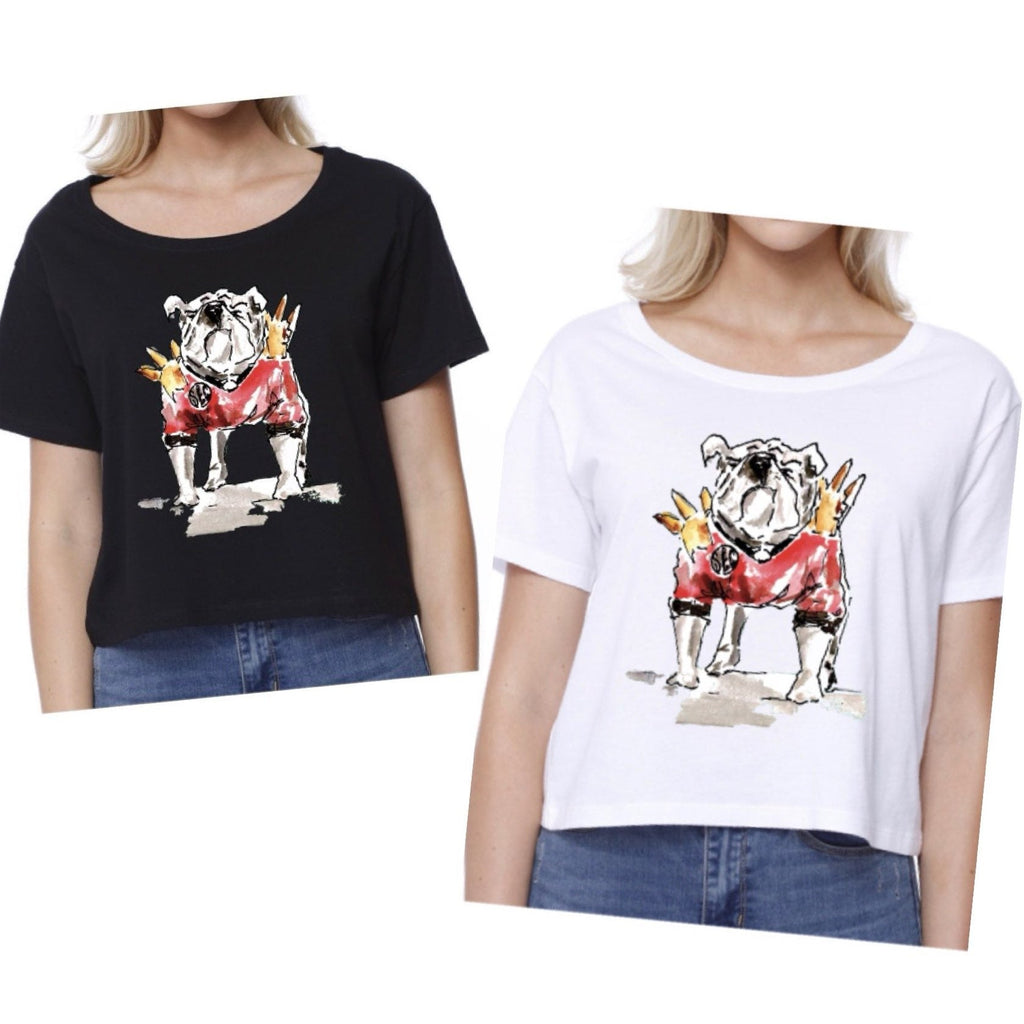 SAVAGE BULLDOG SHORT SLEEVE T-SHIRT by LEAH LATURELL ART