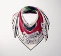 "WHERE MY DAWGS AT" PREMIUM SILK SCARF (small) by LEAH LATURELL ART