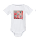 WHERE MY DAWGS AT BABY ONESIE by LEAH LATURELL ART