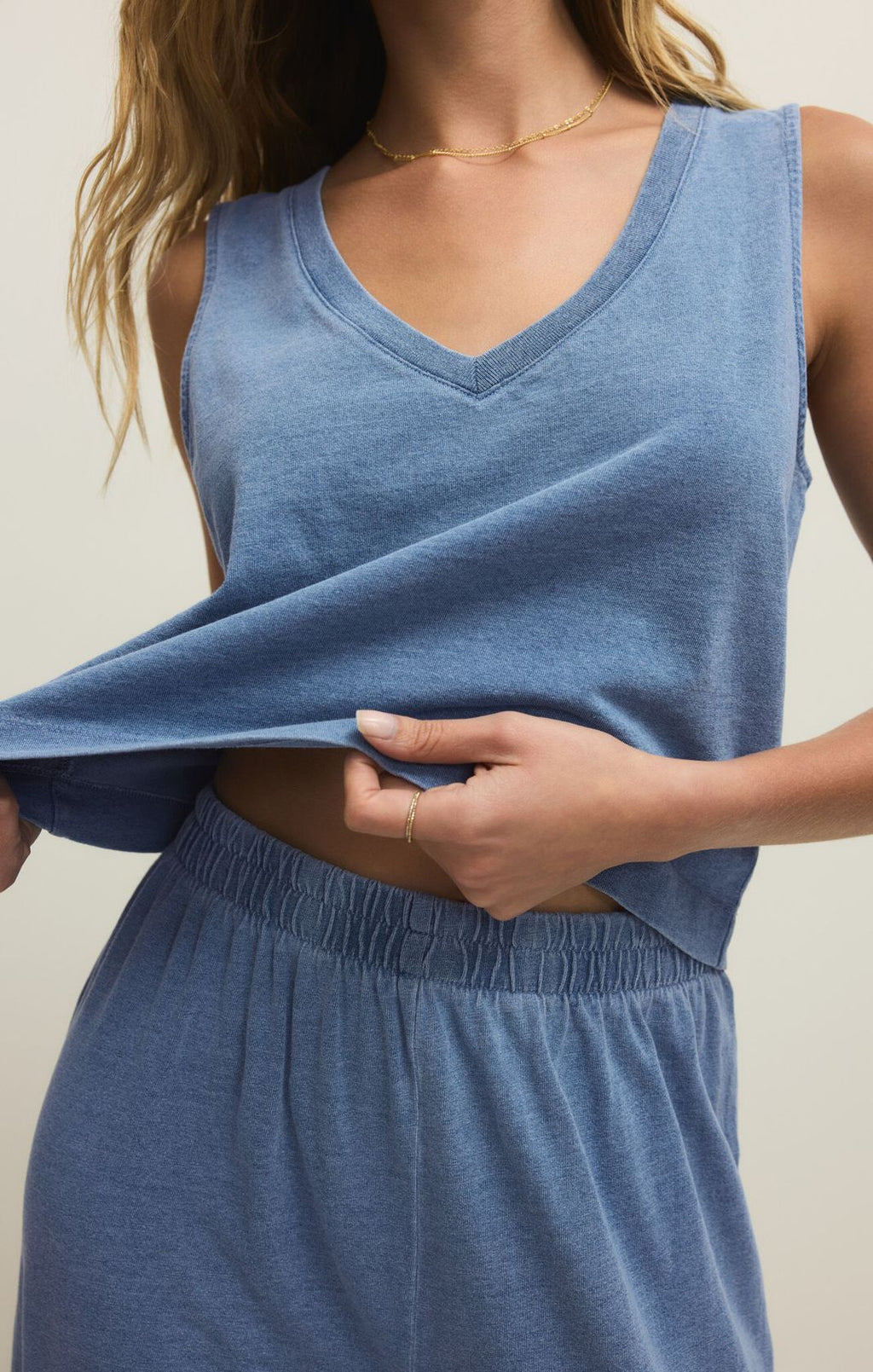 SLOANE DENIM TANK by Z Supply
