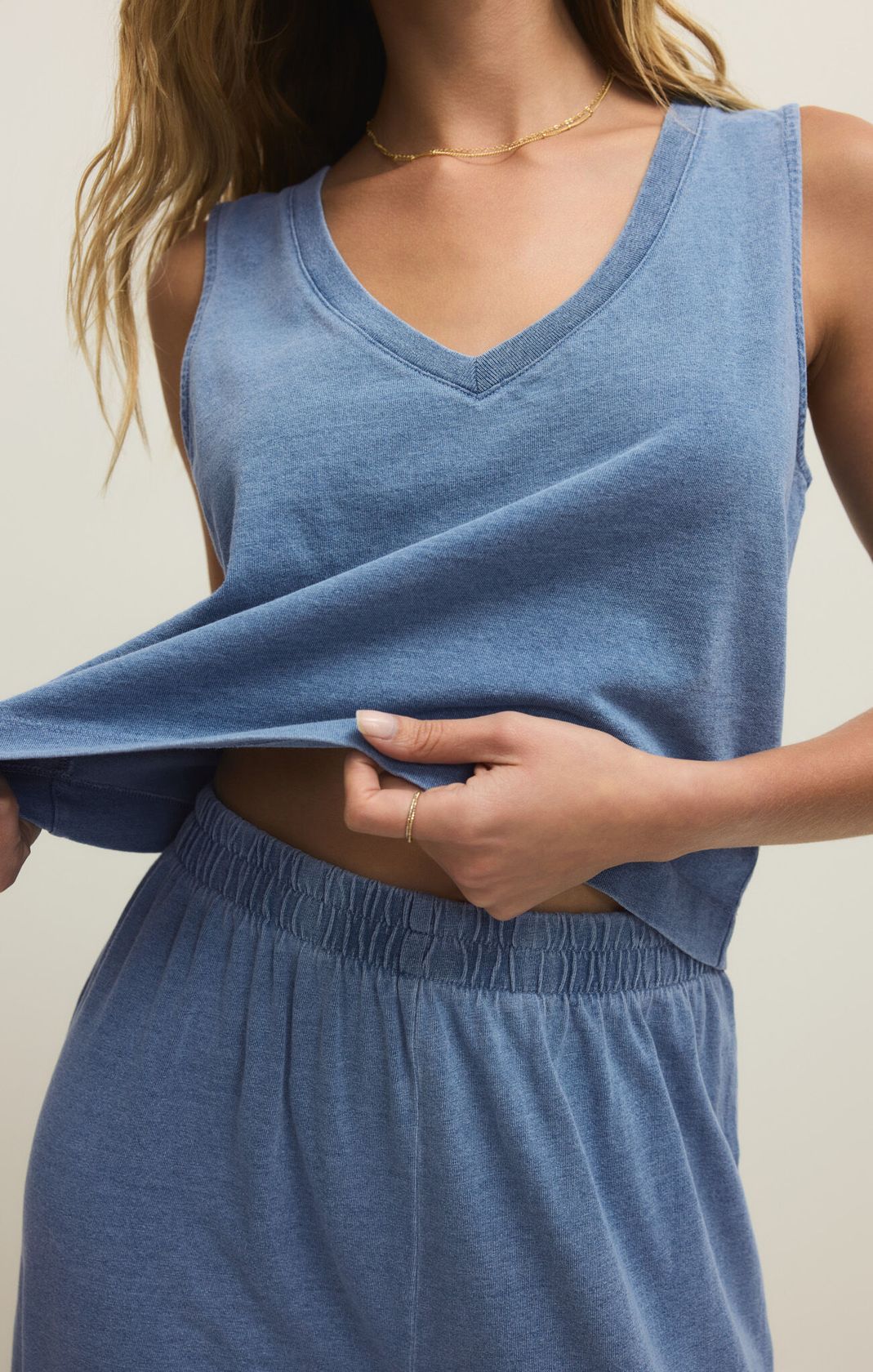 SLOANE DENIM TANK by Z Supply