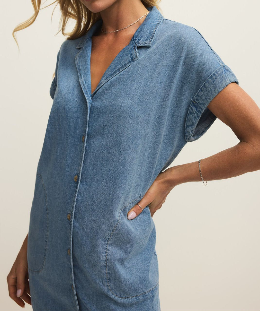 NAPA DENIM MINI DRESS
