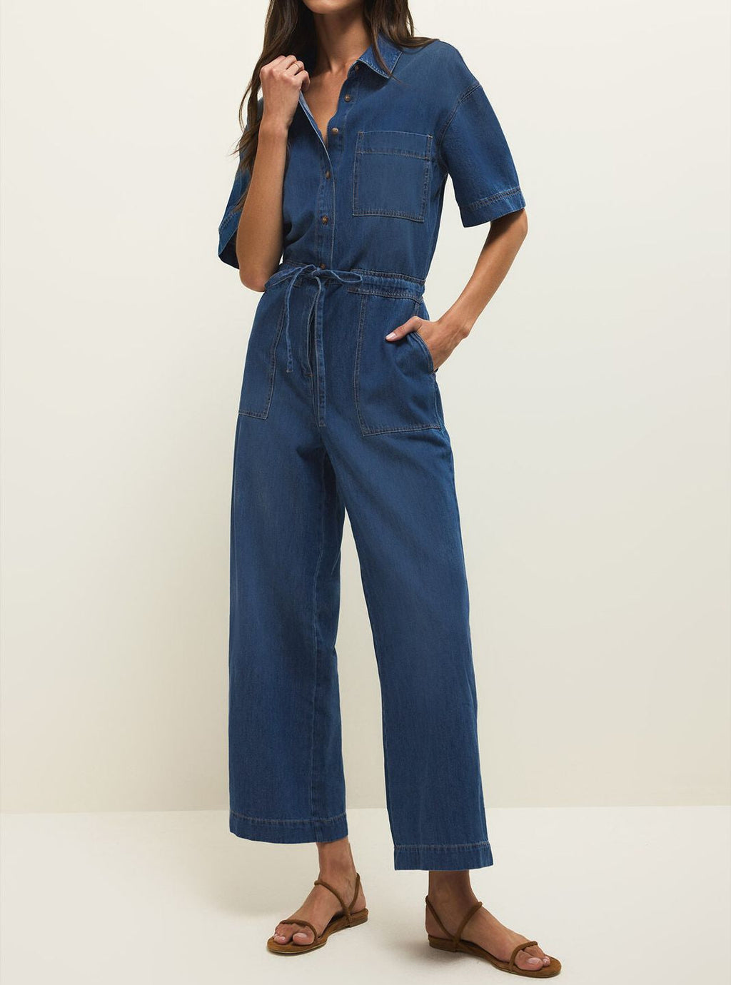 ELSIE DENIM JUMPSUIT by Z Supply