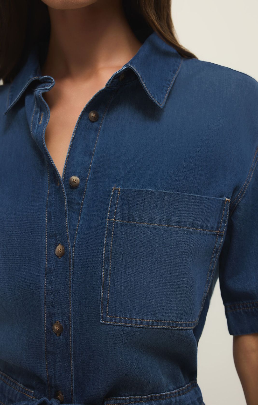 ELSIE DENIM JUMPSUIT by Z Supply