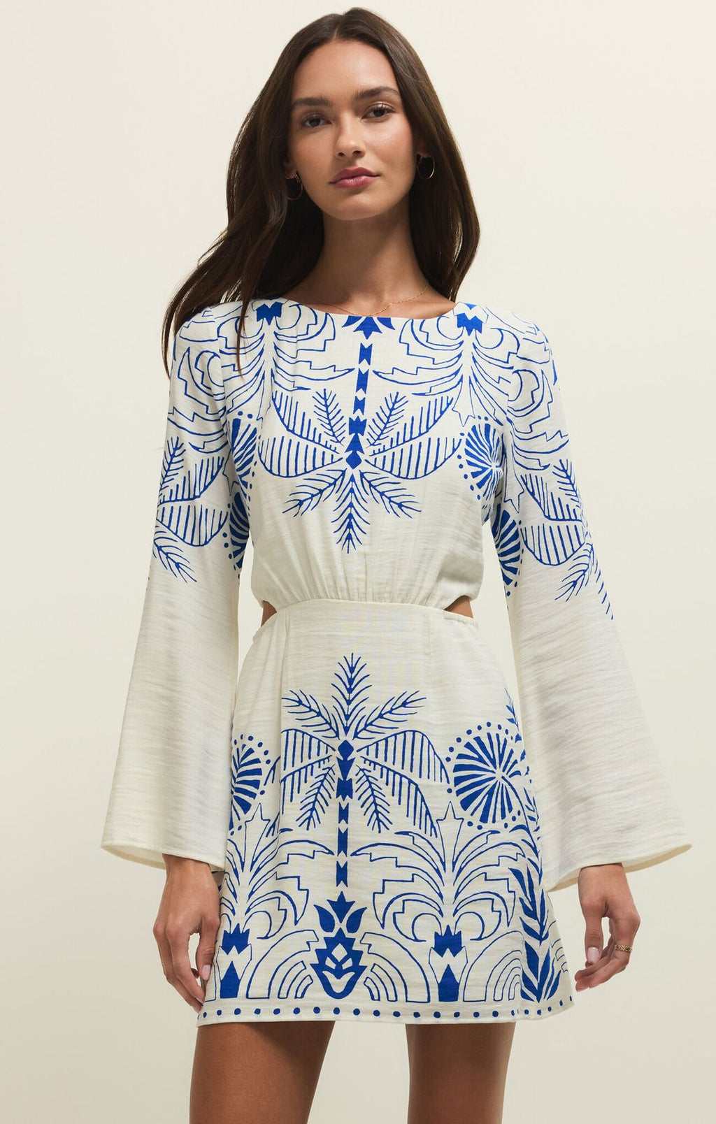 TAHINA PALM MINI DRESS by Z Supply