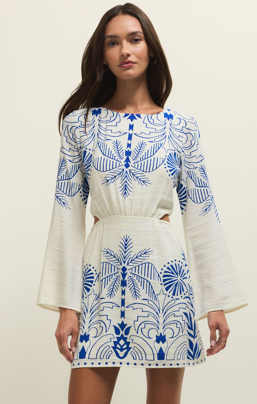 TAHINA PALM MINI DRESS by Z Supply