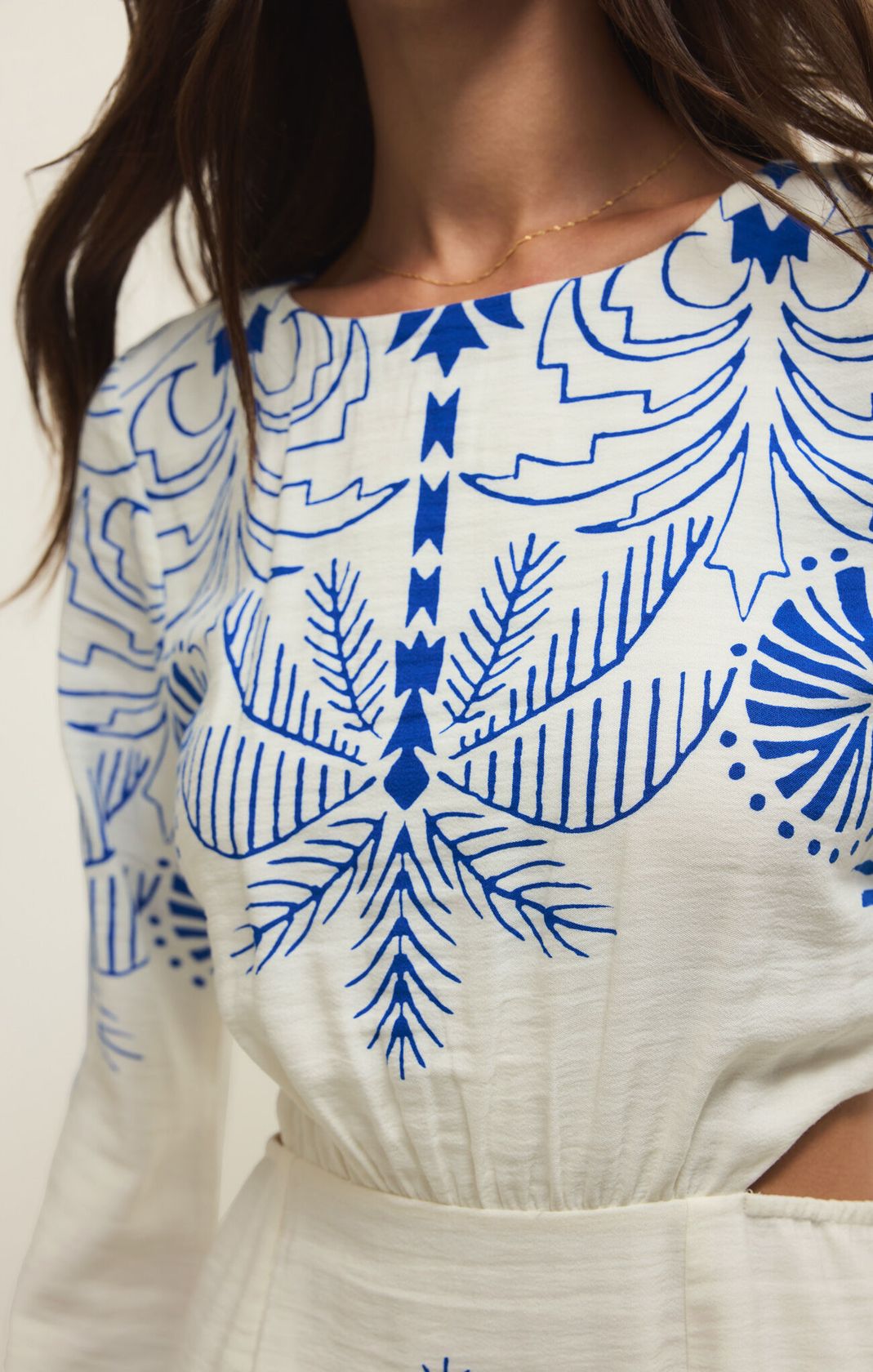 TAHINA PALM MINI DRESS by Z Supply