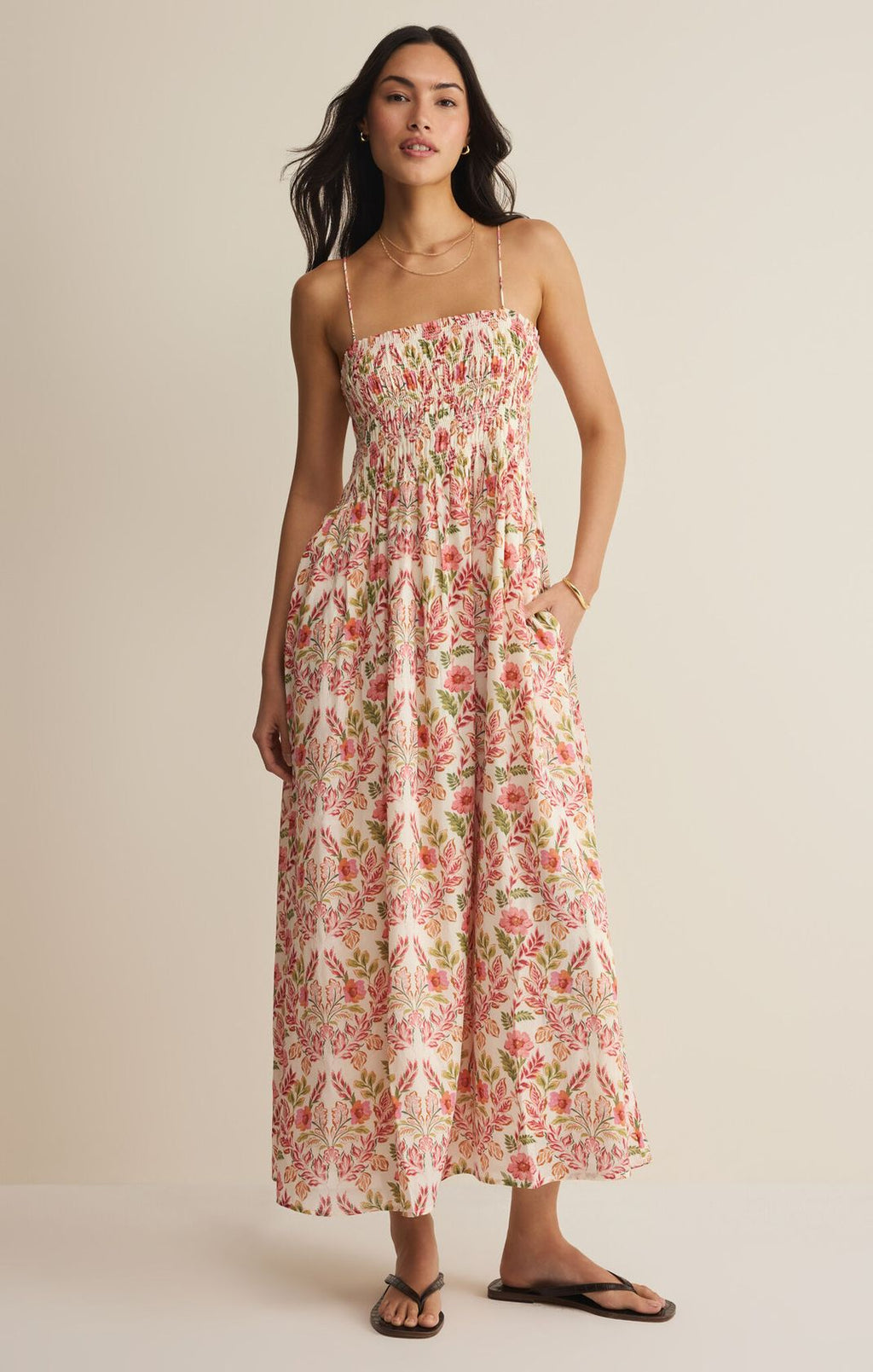 CORNELIA AMI FLORAL MAXI DRESS by Z Supply