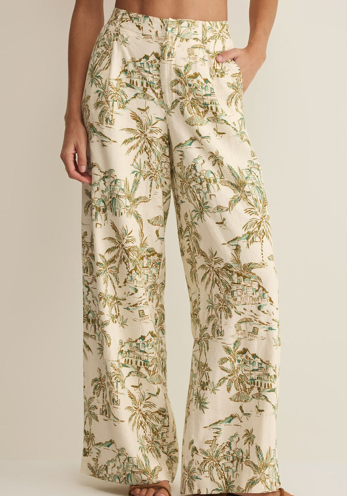 OVERLOOK TIKI TIDE LINEN PANT by Z Supply