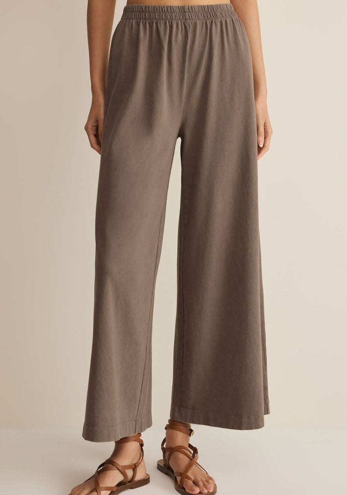 SCOUT JERSEY CROP FLARE PANT by Z Supply