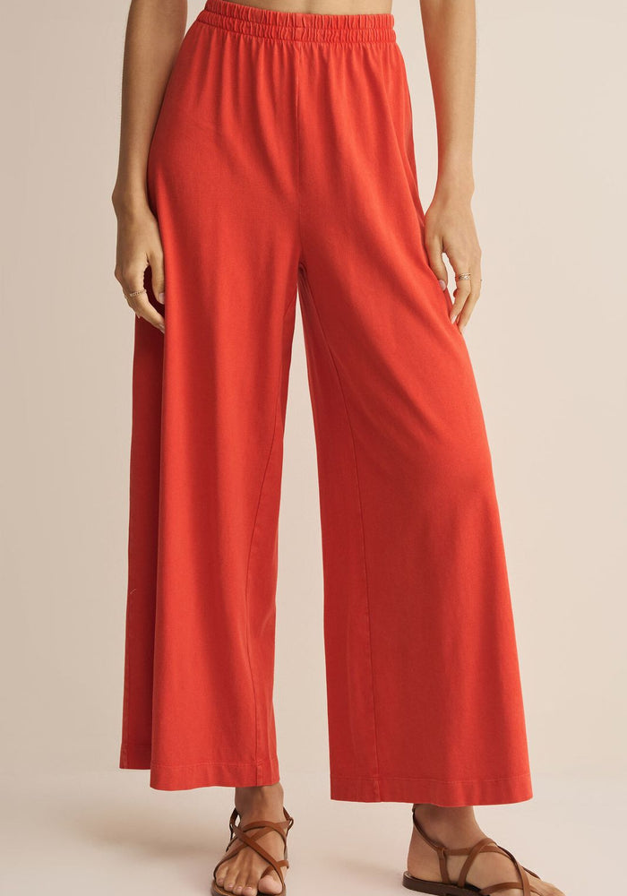 SCOUT JERSEY CROP FLARE PANTS by Z Supply