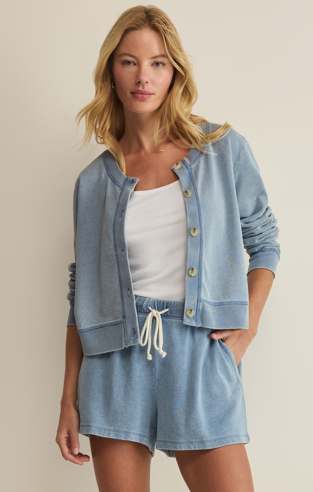 DAILY KNIT DENIM CARDIGAN by Z Supply