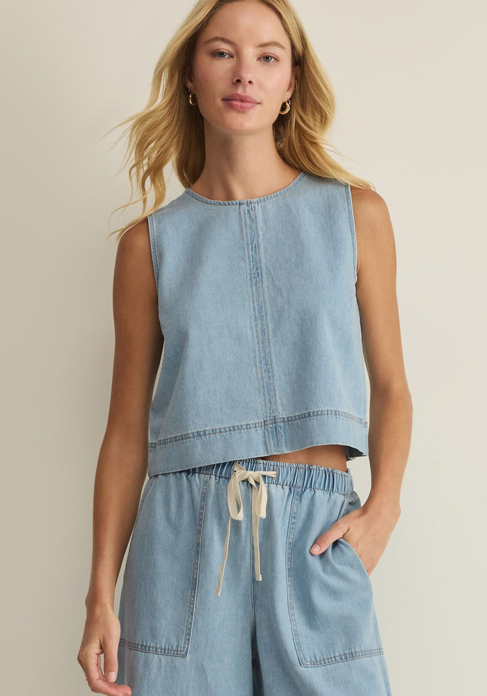 SUN SEEKER DENIM TANK by Z Supply