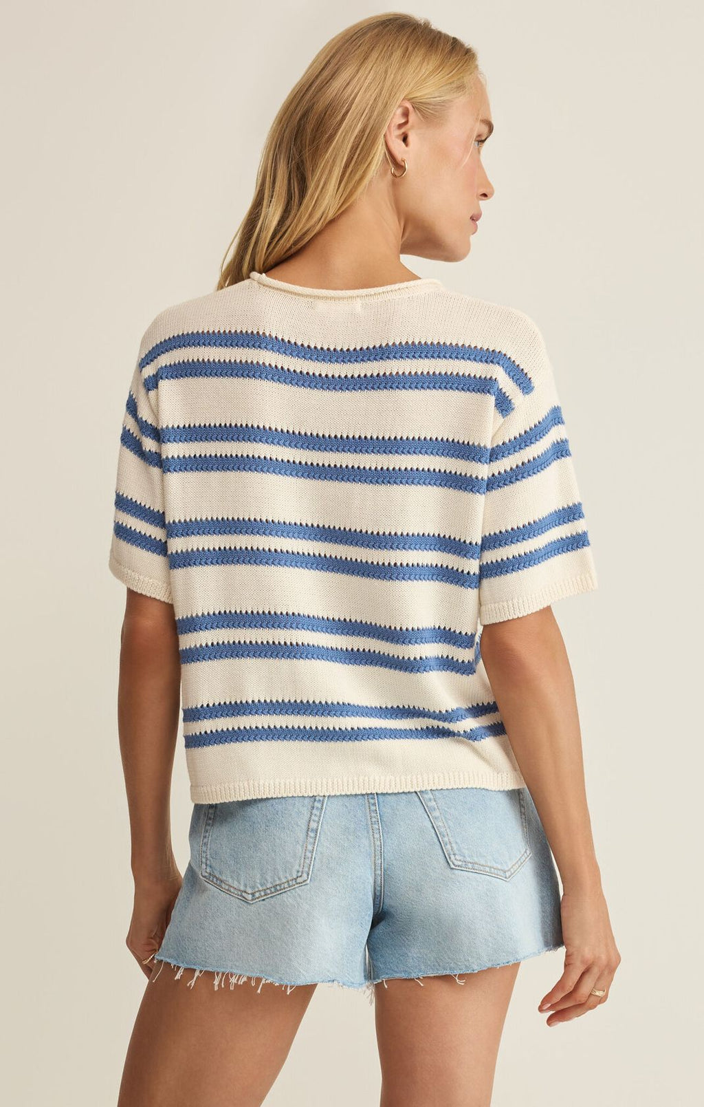 PRADO STRIPE SWEATER TEE by Z Supply