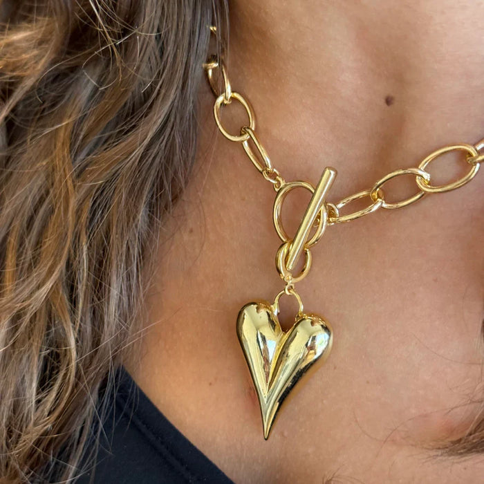 HARMONY GOLD HEART NECKLACE