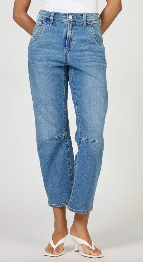 LASSO CROPPED DENIM JEANS by Dear John
