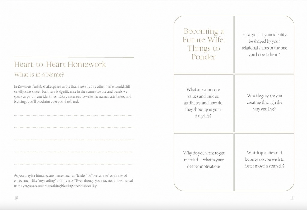 DEAR FUTURE HUSBAND BOOK