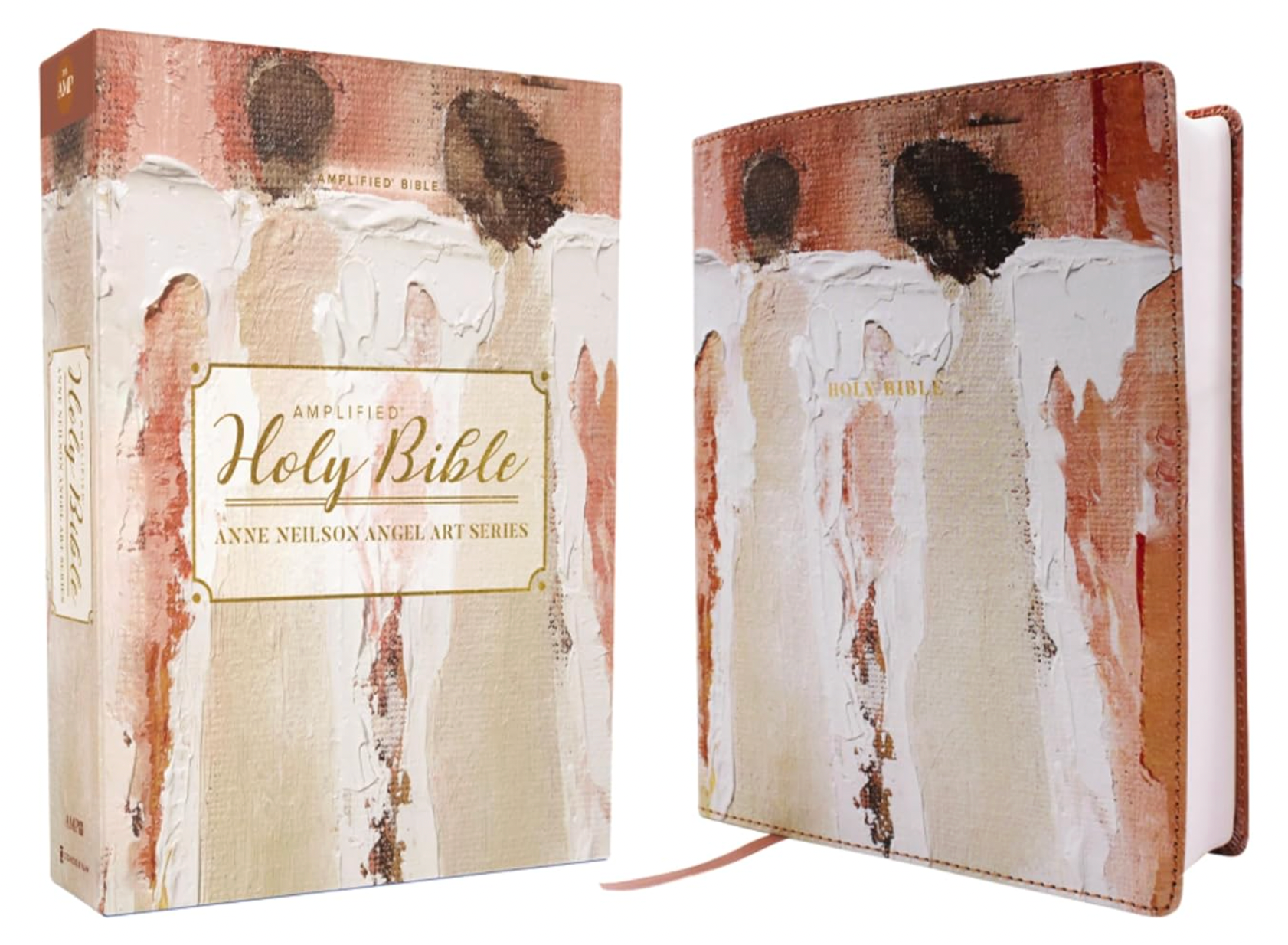 AMPLIFIED HOLY BIBLE ANGEL ART SERIES PINK COVER