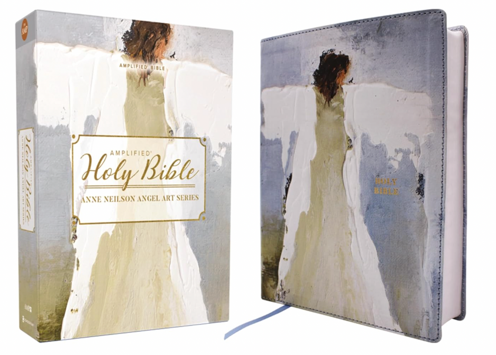 AMPLIFIED HOLY BIBLE ANGEL ART SERIES BLUE COVER