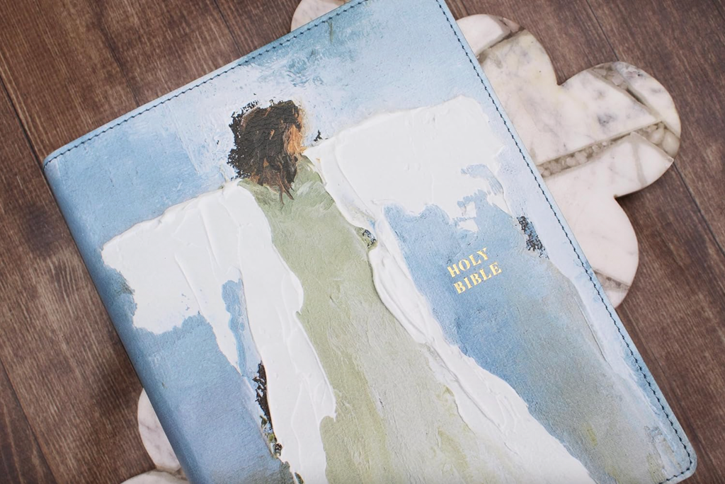 AMPLIFIED HOLY BIBLE ANGEL ART SERIES BLUE COVER