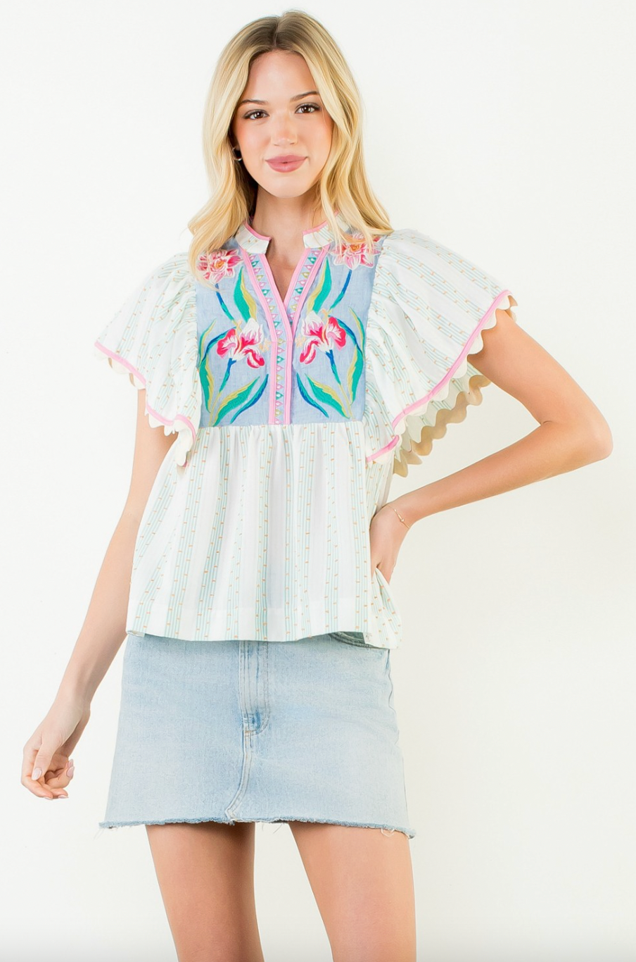 "PATIENTLY WAITING" TOP