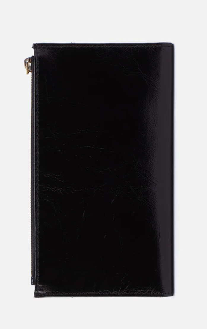 BLACK JILL LARGE BIFOLD WALLET by HOBO