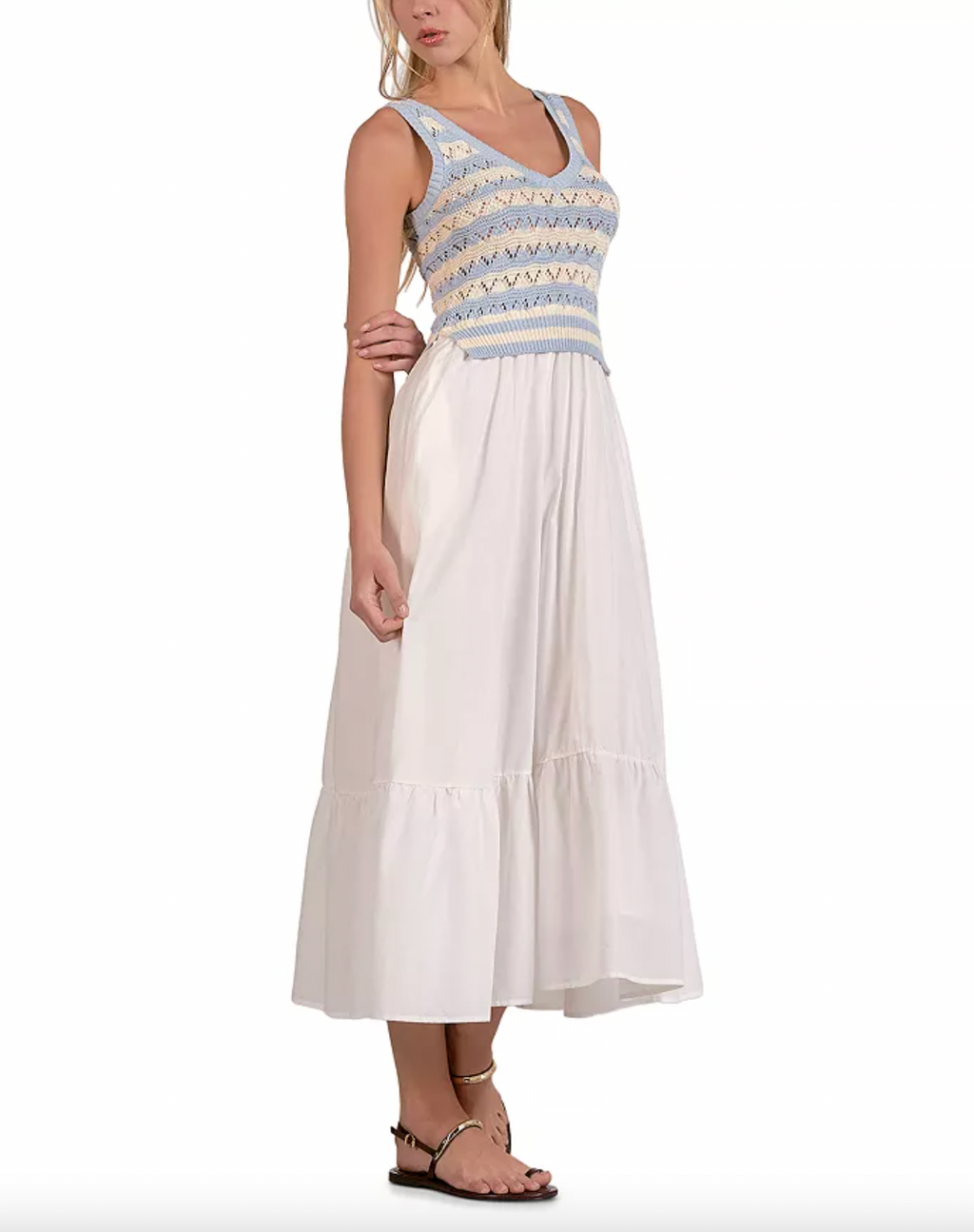 “ABIDE IN HIM” SWEATER TOP DRESS