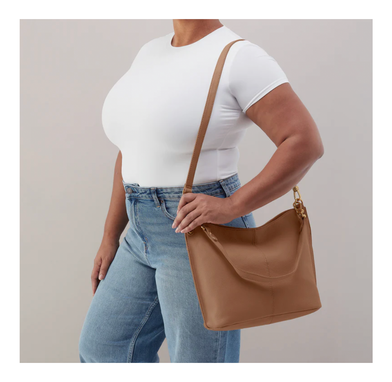 TIMBER BROWN PIER BAG by HOBO BAGS