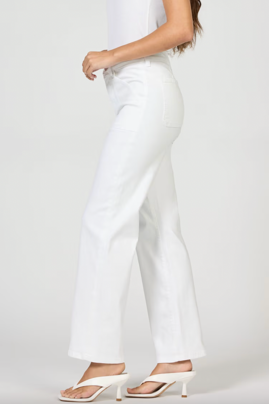 HOLLY WHITE DENIM JEANS by Dear John