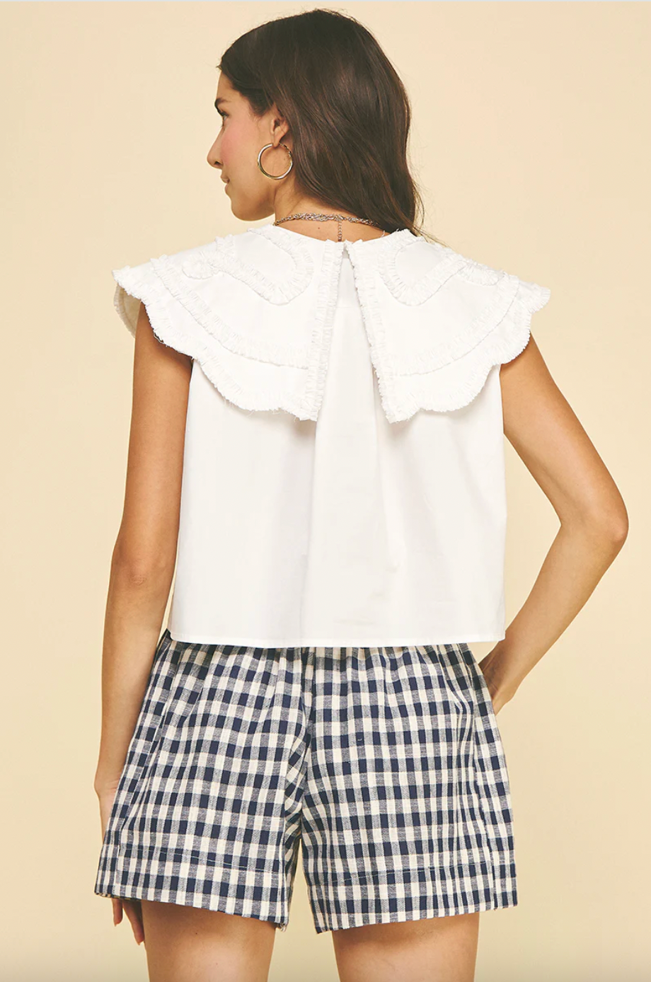"WHITE AS SNOW" TOP