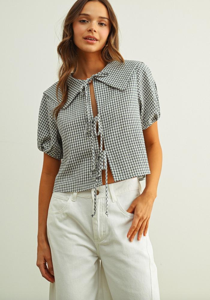 "NEARER" BLUE TOP