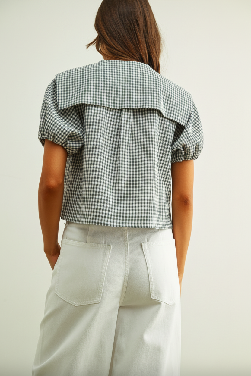 "NEARER" BLUE TOP
