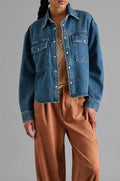 JUDITH DENIM TOP by Steve Madden