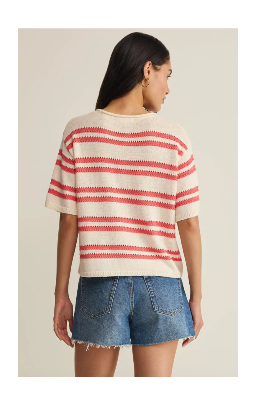 PRADO STRIPE SWEATER TEE by Z Supply