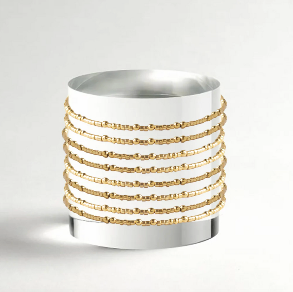 GOLD CONFETTI BANGLE BRACELET