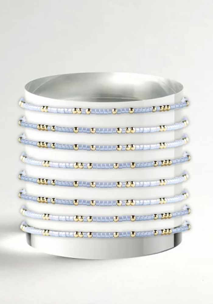 SKY BLUE CONFETTI BANGLE BRACELET