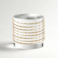 SMOKY QUARTZ CONFETTI BANGLE BRACELET