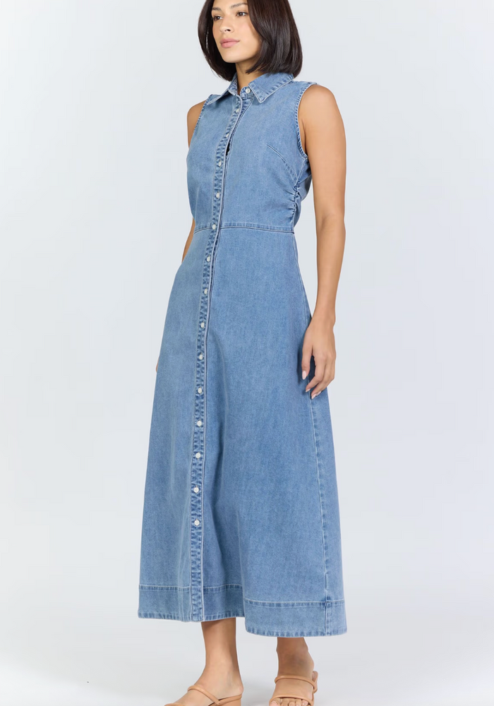 LUELLA DENIM MAXI DRESS by Dear John