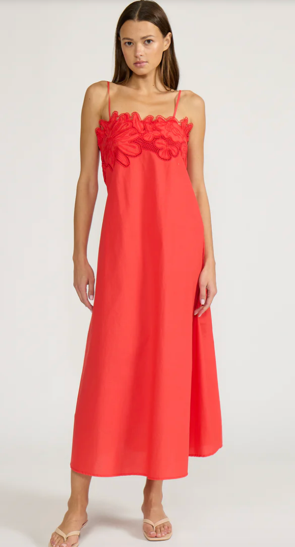 REY MIDI DRESS by Lucy Paris