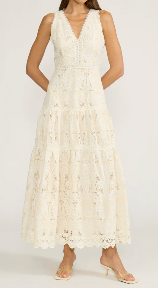 FRANCIA TIERED DRESS by Lucy Paris