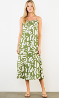 "NARROW ROAD" MIDI DRESS